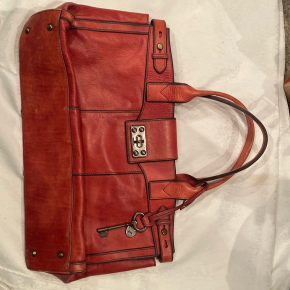 Fossil Leather briefcase - Picture 1 of 2
